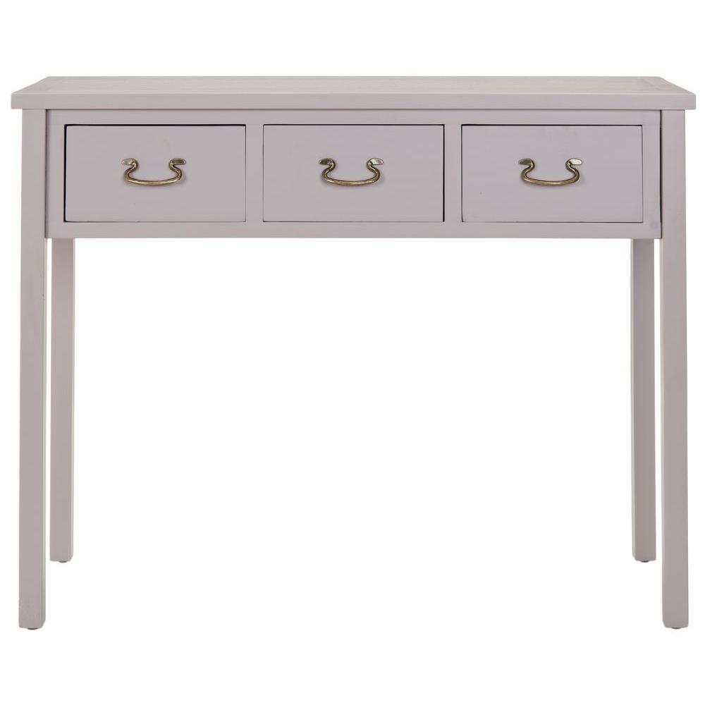 Safavieh Cindy Quartz Gray Storage Console TableAMH6568D The Home Depot