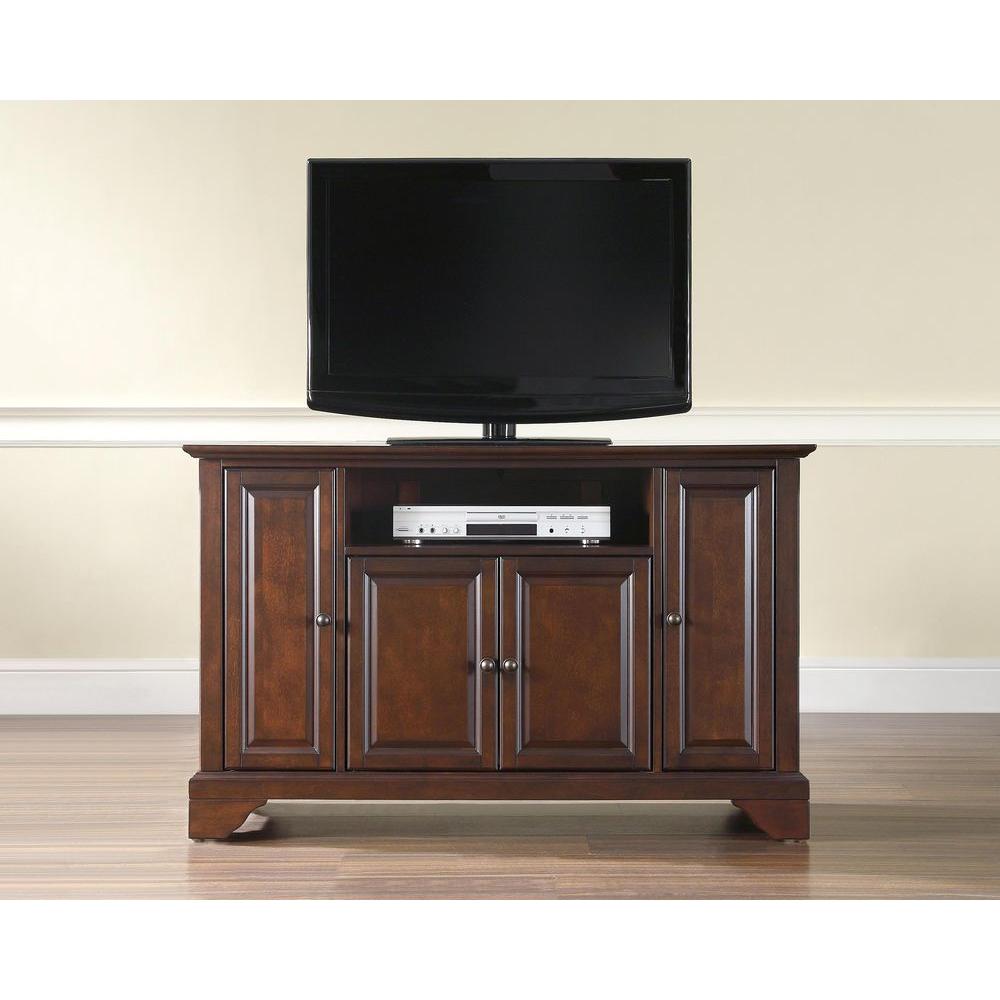 Crosley LaFayette Mahogany Entertainment Center KF10006BMA The Home Depot