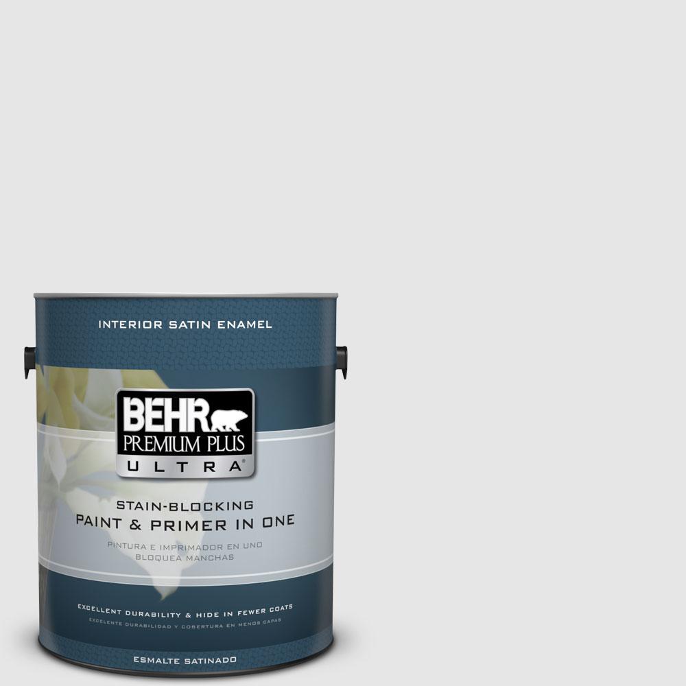 Behr Premium Plus Ultra 1 Gal Pr W9 Nimbus Cloud Satin Enamel Pr W9 Nimbus Cloud Satin Enamel