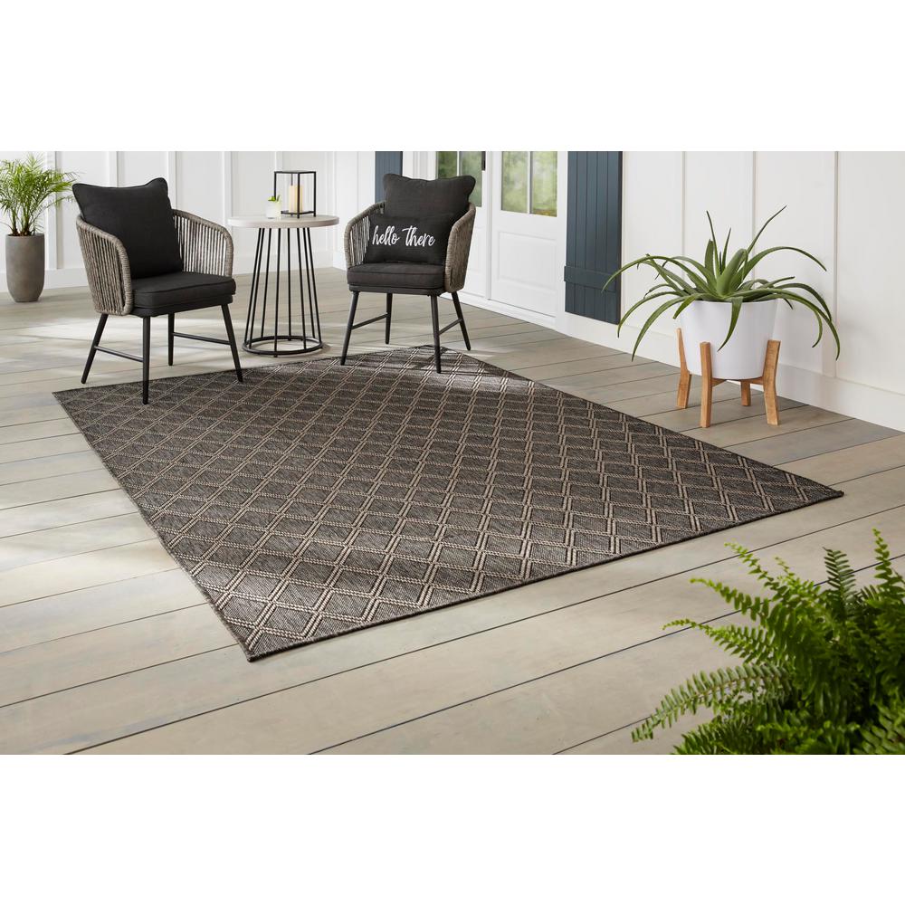 Hampton Bay Grey Diamond 6 Ft In X 9 Indoor Outdoor Area Hampton Bay Grey Diamond 6 Ft In X