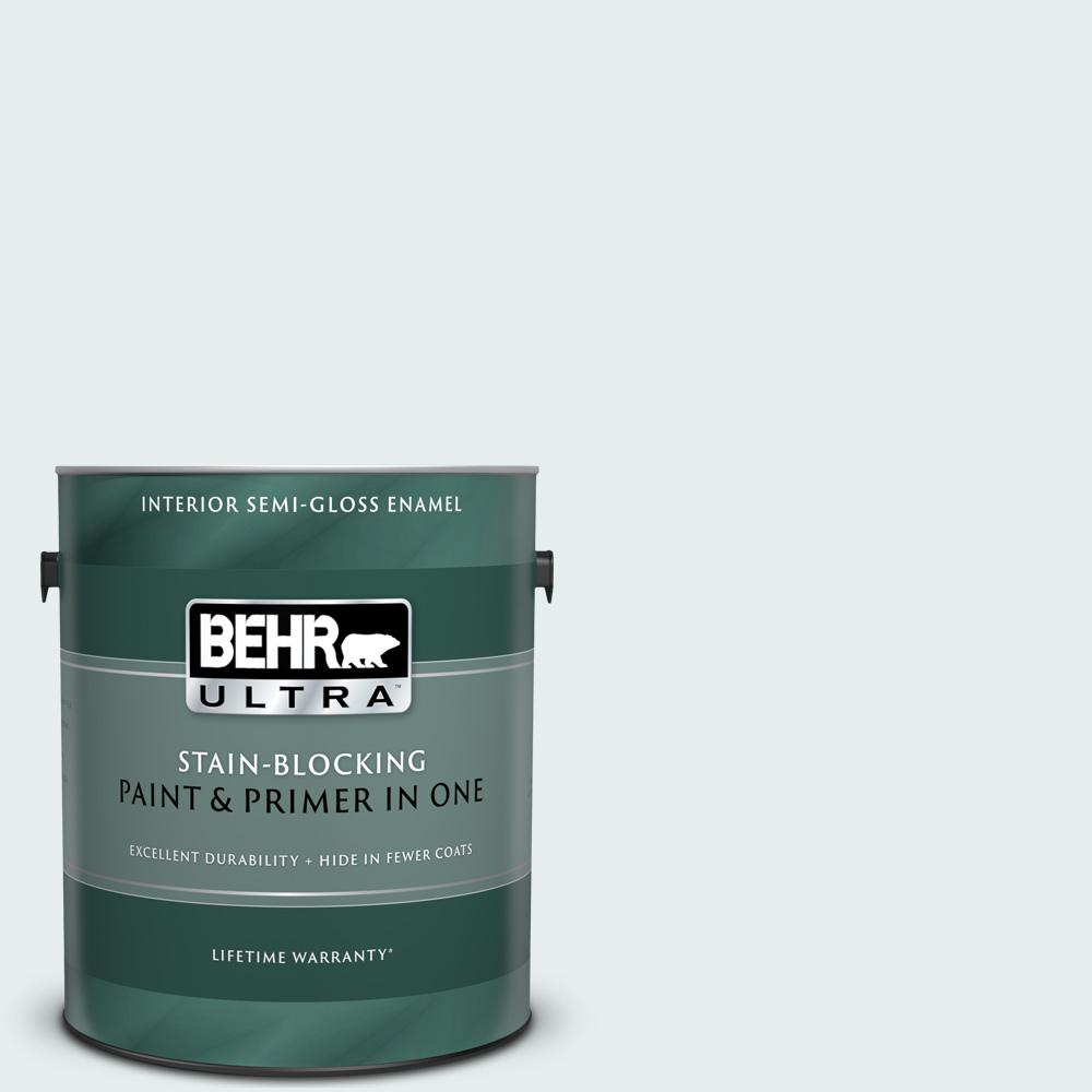 BEHR ULTRA 1 gal. WD510 Waterfall Mist SemiGloss Enamel Interior