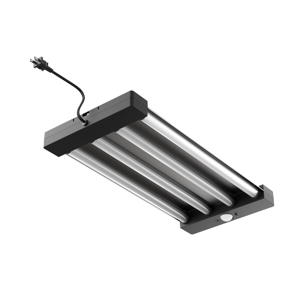 Commercial Electric 2 Ft 4 Light White Integrated Utility Led