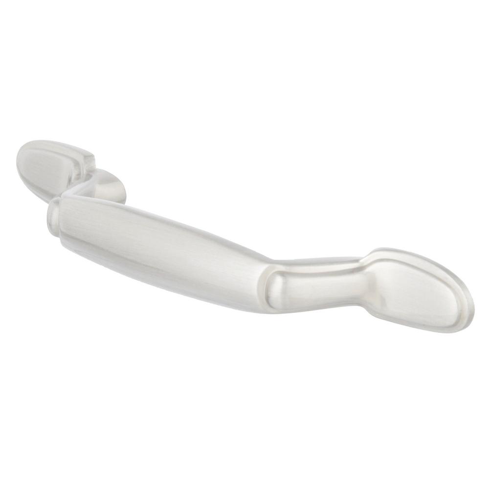 Everbilt Decorative Spoon Foot 3in 76 Mm Satin Nickel Classic Cabinet Pull 10pack 10xcab076087g10 The Home Depot