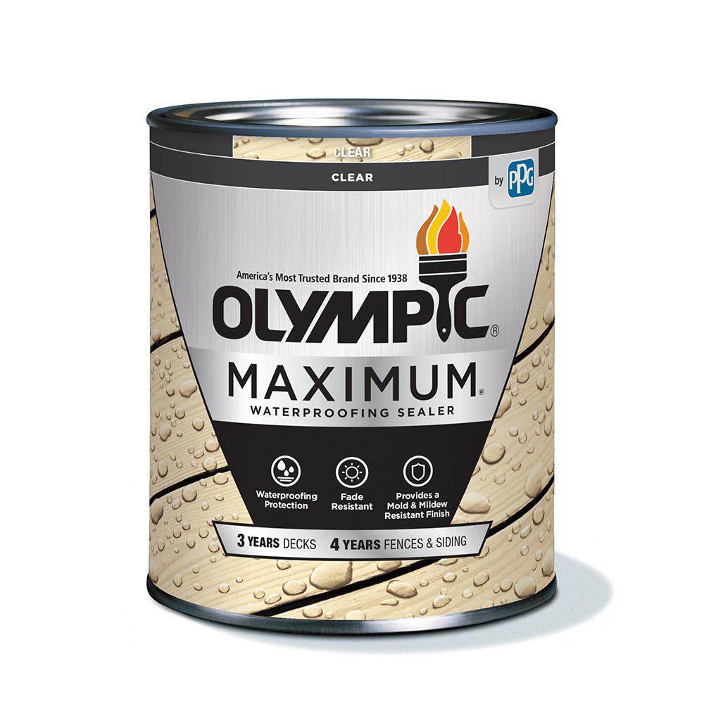 Olympic Maximum 1qt. Clear Exterior Waterproofing Sealant57500A04