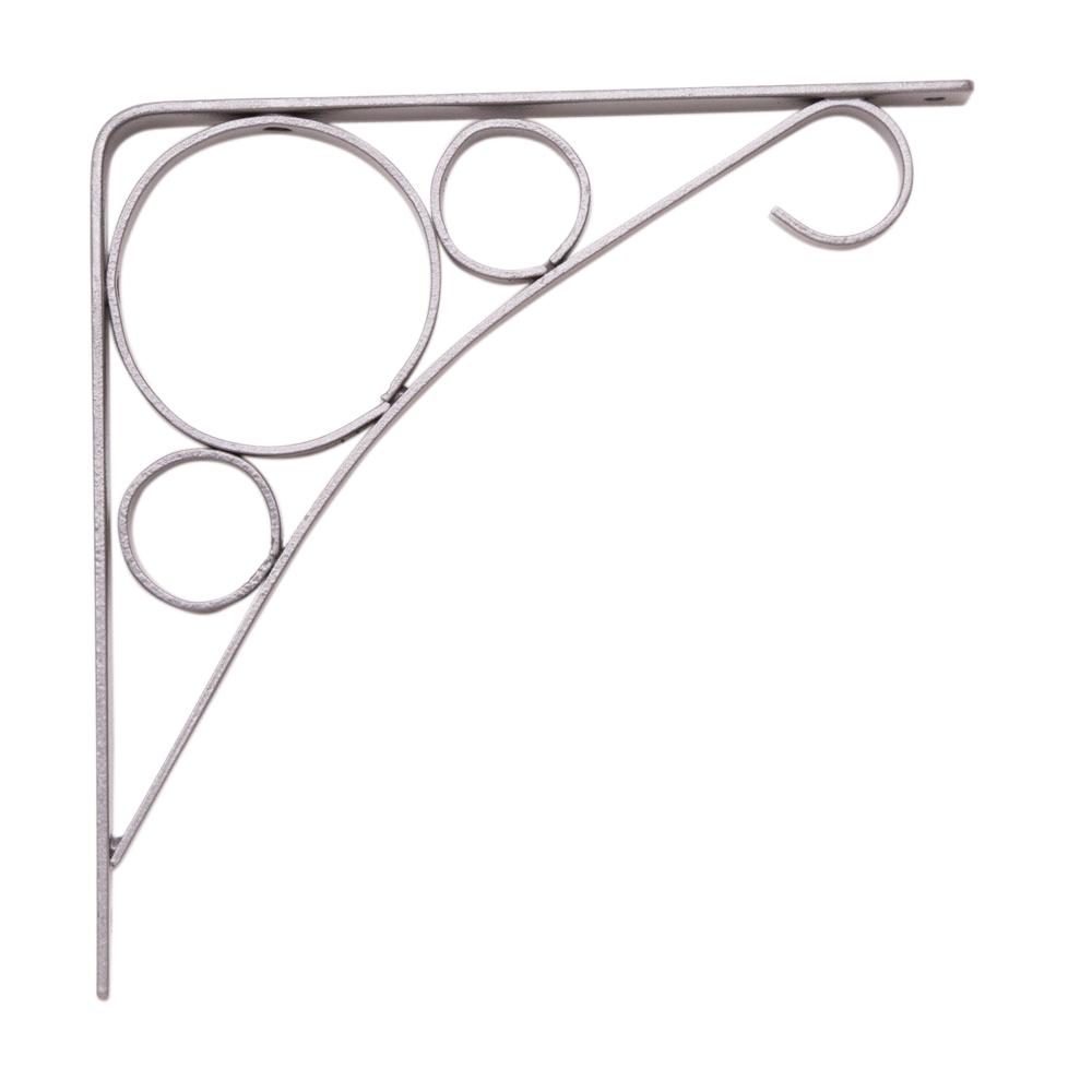 Knape & Vogt Rings 8 in. x .75 in. Platinum 25 lb. Decorative Shelf