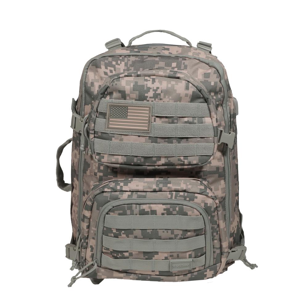 Rockland 20 in. ACU Camo Military Tactical Laptop Backpack-B03A-ACU ...