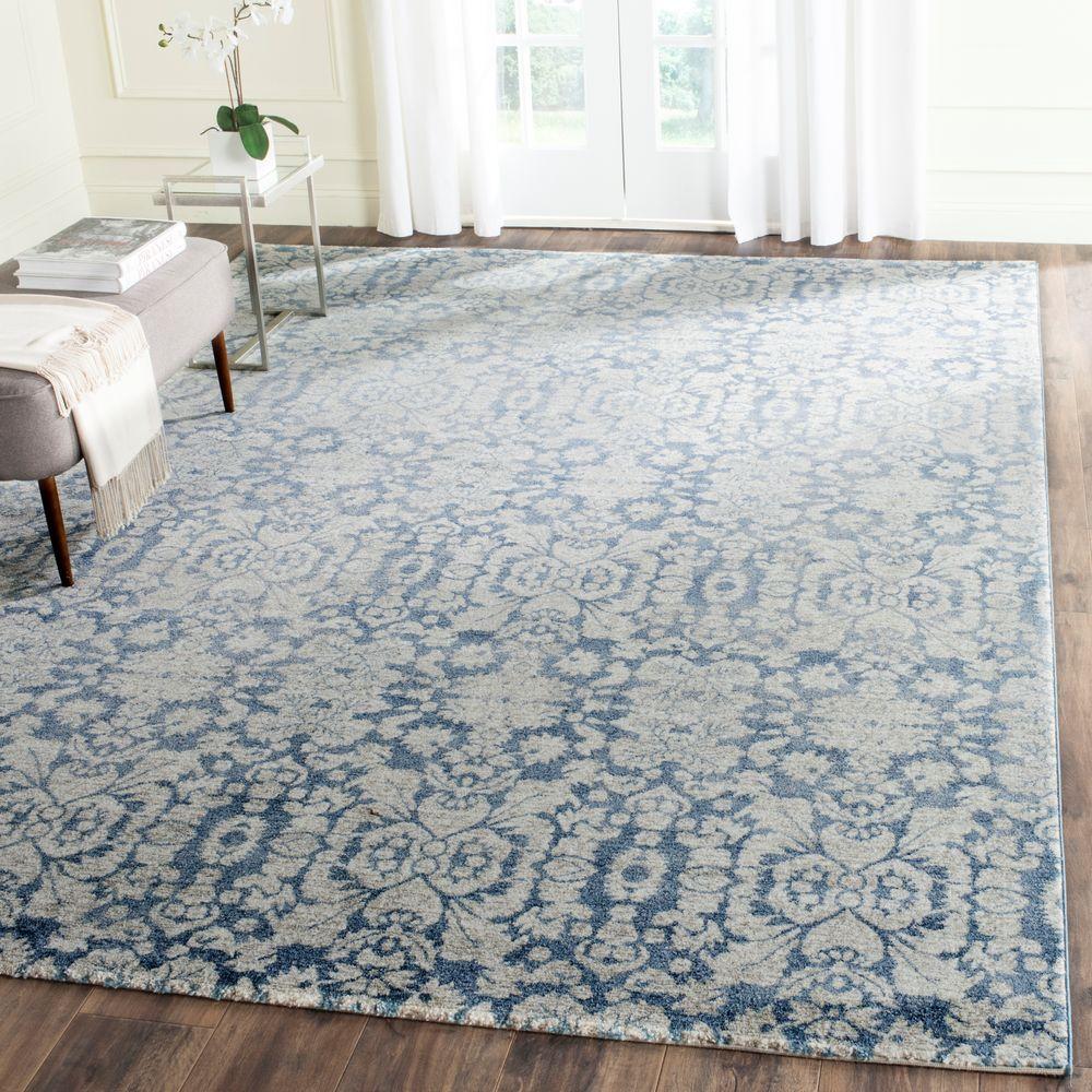 Safavieh Sofia Blue/Beige 8 ft. x 10 ft. Area RugSOF381C810 The