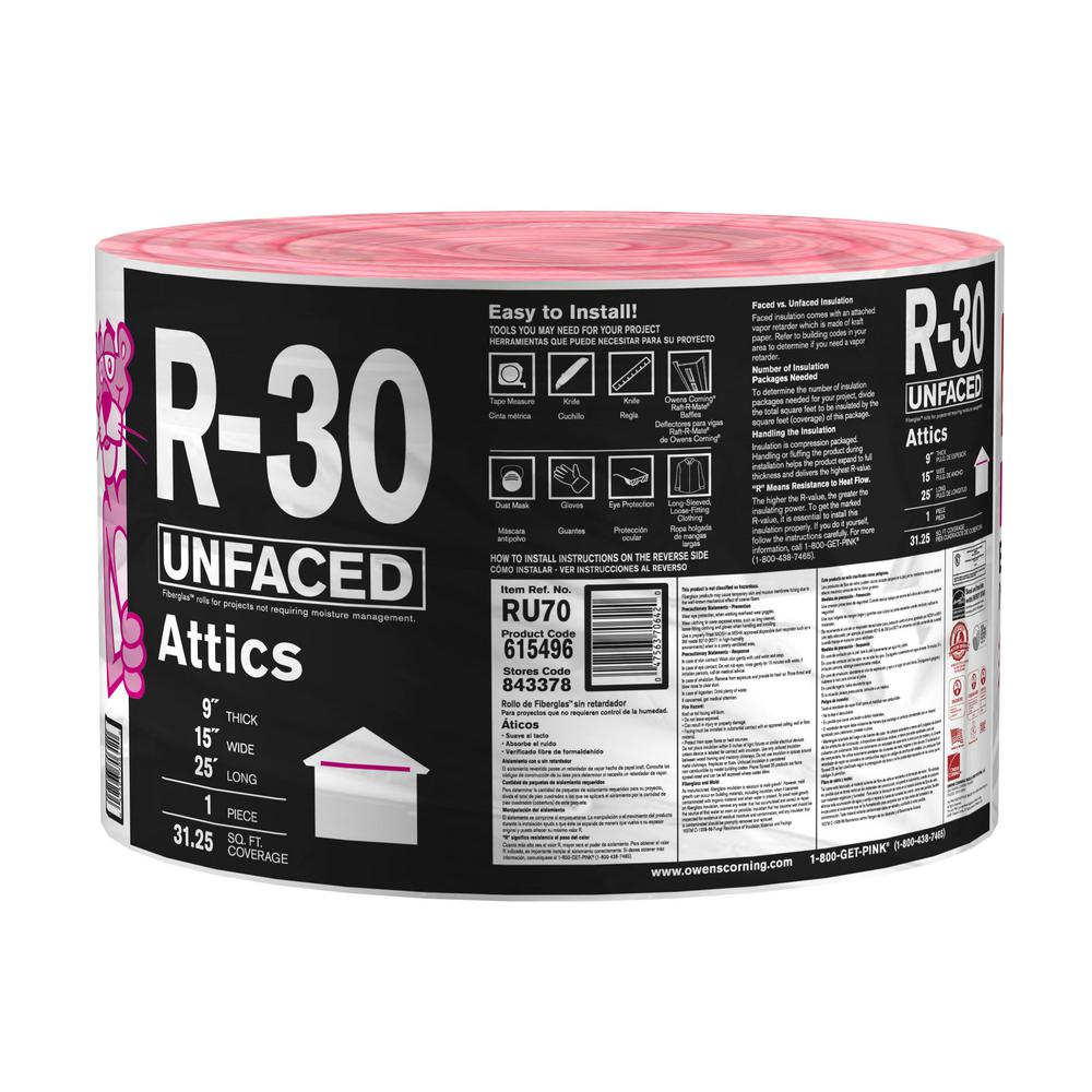 Owens Corning R30 Unfaced Fiberglass Insulation Glass Designs