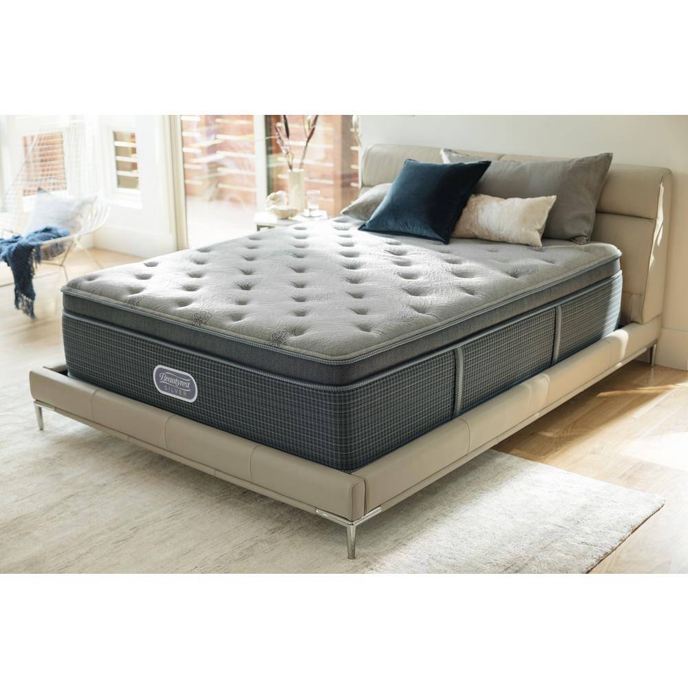 Beautyrest Silver Santa Barbara Cove Full Plush Pillow Top Low Beautyrest Silver Santa Barbara Cove Full Plush Pillow Top Low Profile Mattress Set