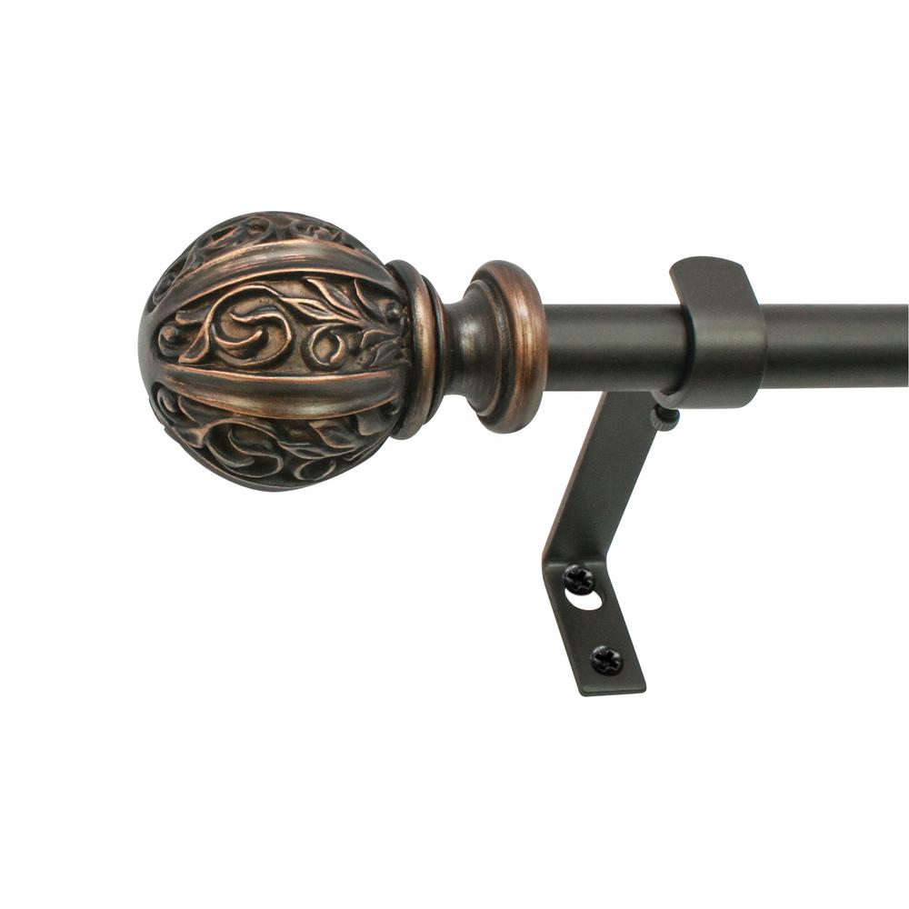 The Artifactory 26 in. 48 in. Telescoping Fleur de Lis in Antique