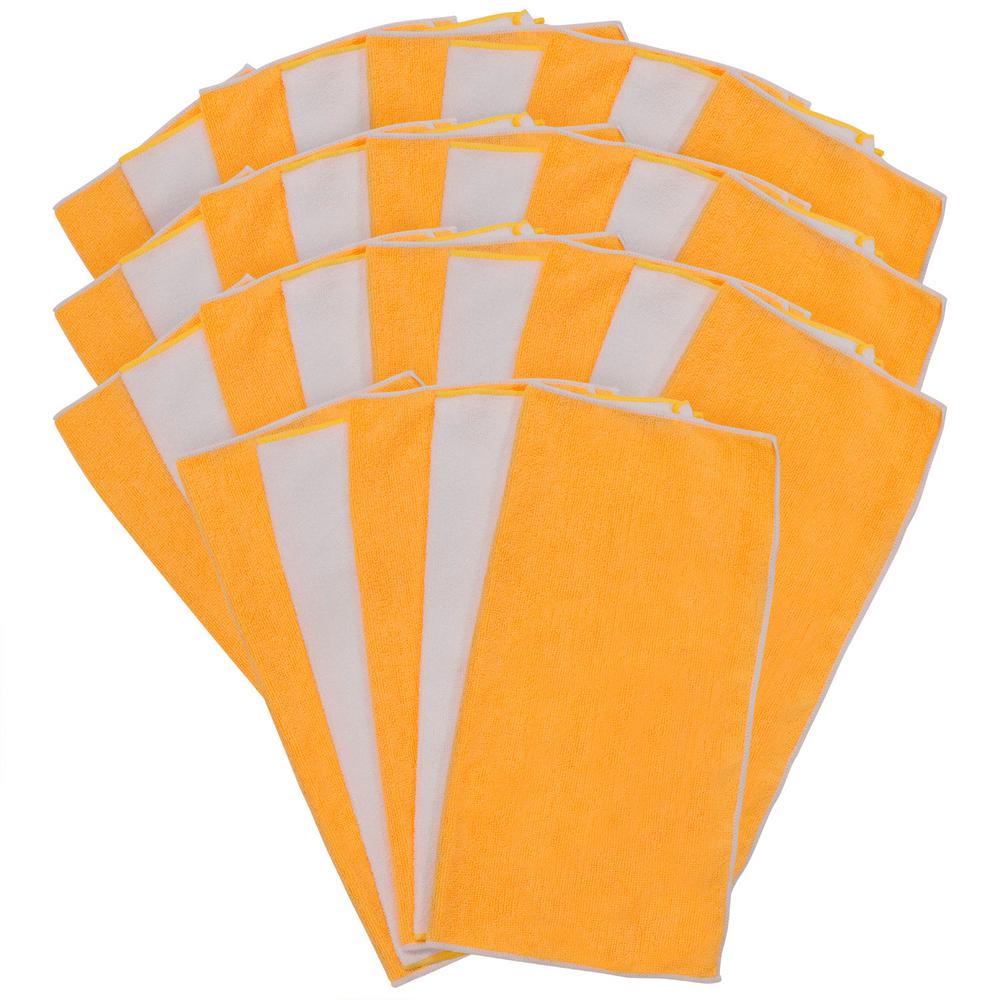 HDX 18 in. x 18 in. Microfiber Cloth (32Pack)7532 The Home Depot