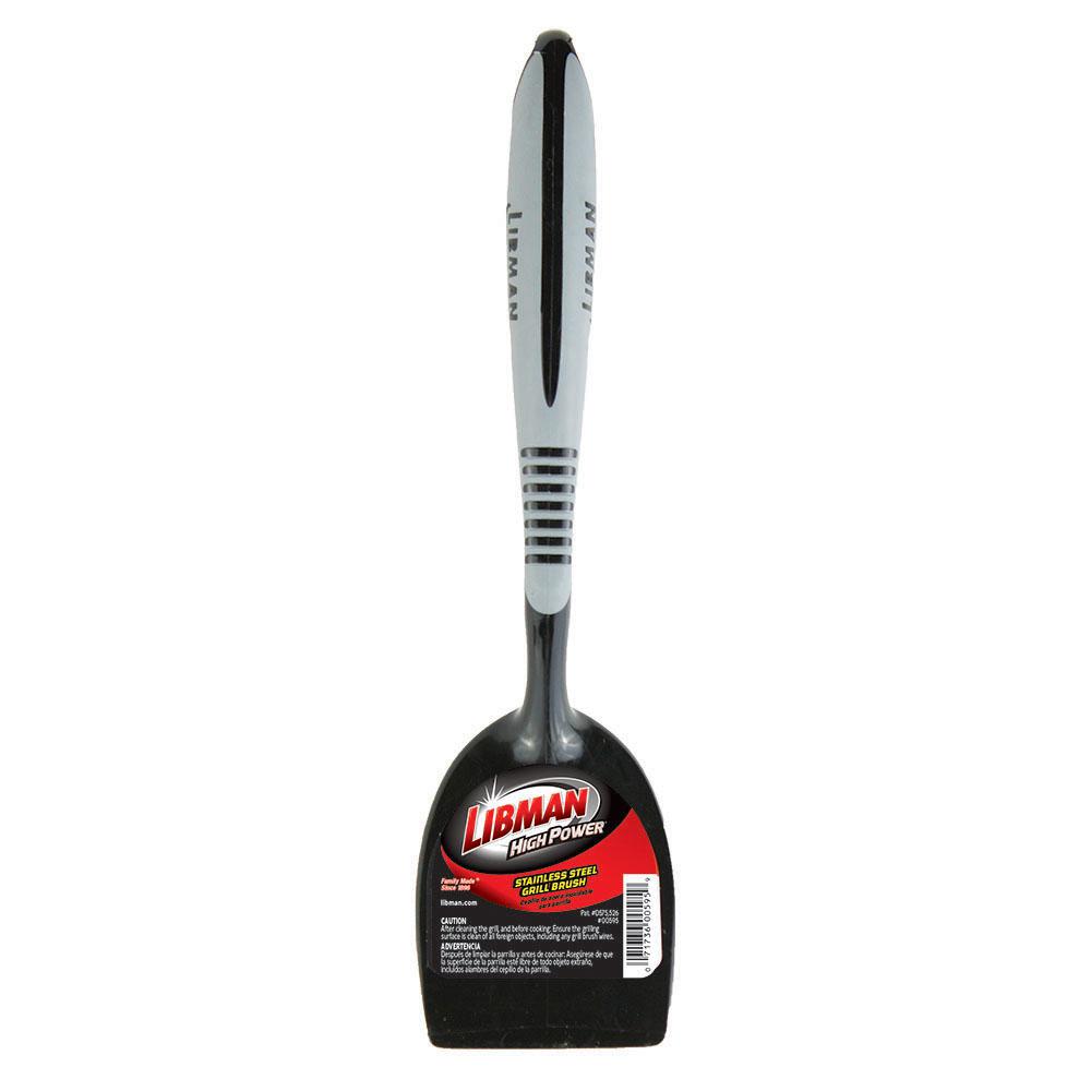 Libman Stainless Steel Black Grill Brush 595 The Home Depot   Libman Grill Brushes 595 64 1000 