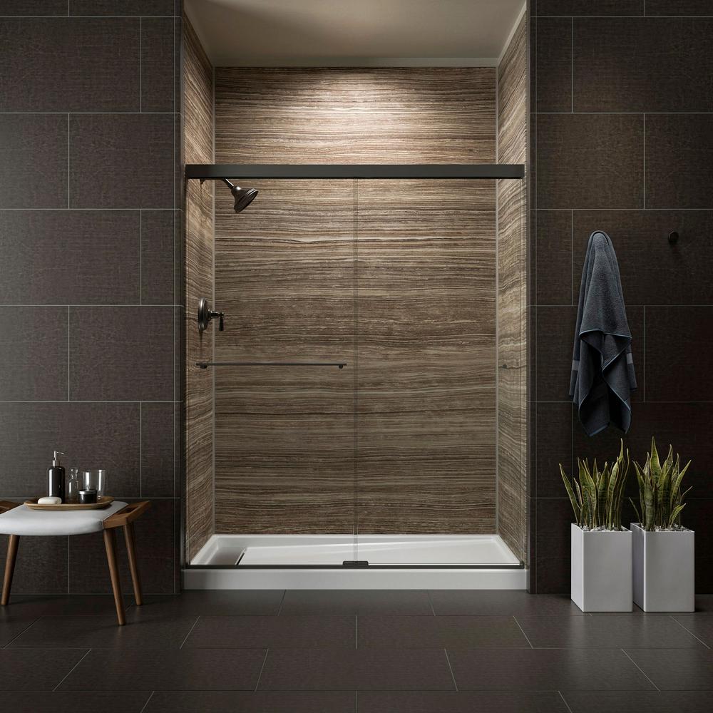 KOHLER Revel 595/8 in. W x 70 in. H Frameless Sliding Shower Door in