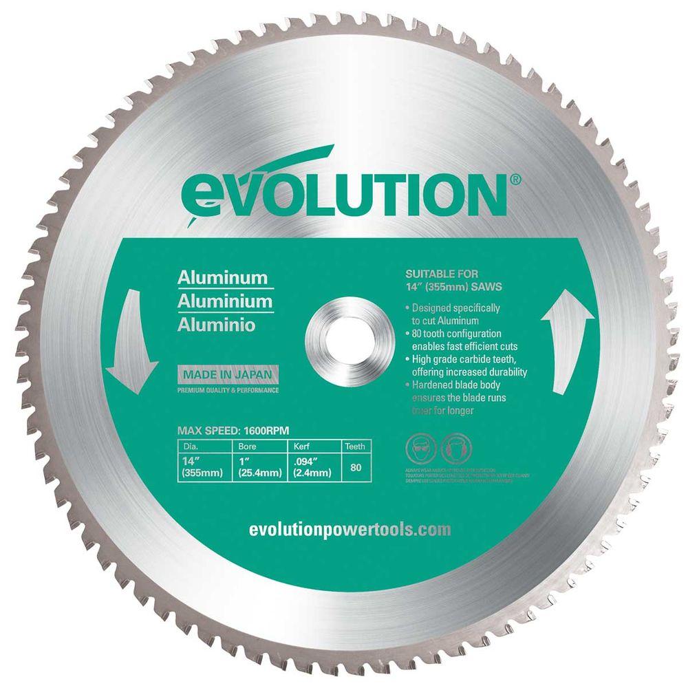 Evolution Power Tools 14 In 80 Teeth Aluminum Cutting Saw Blade - blox piece saw