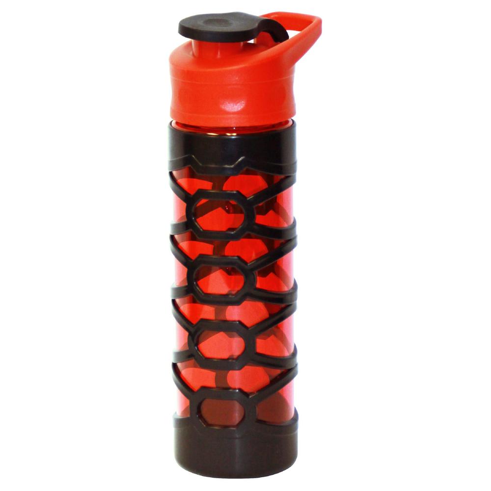 Green Canteen 22 oz. Red and Black Plastic Tritan Hydration Bottle (6-Pack) by Green Canteen