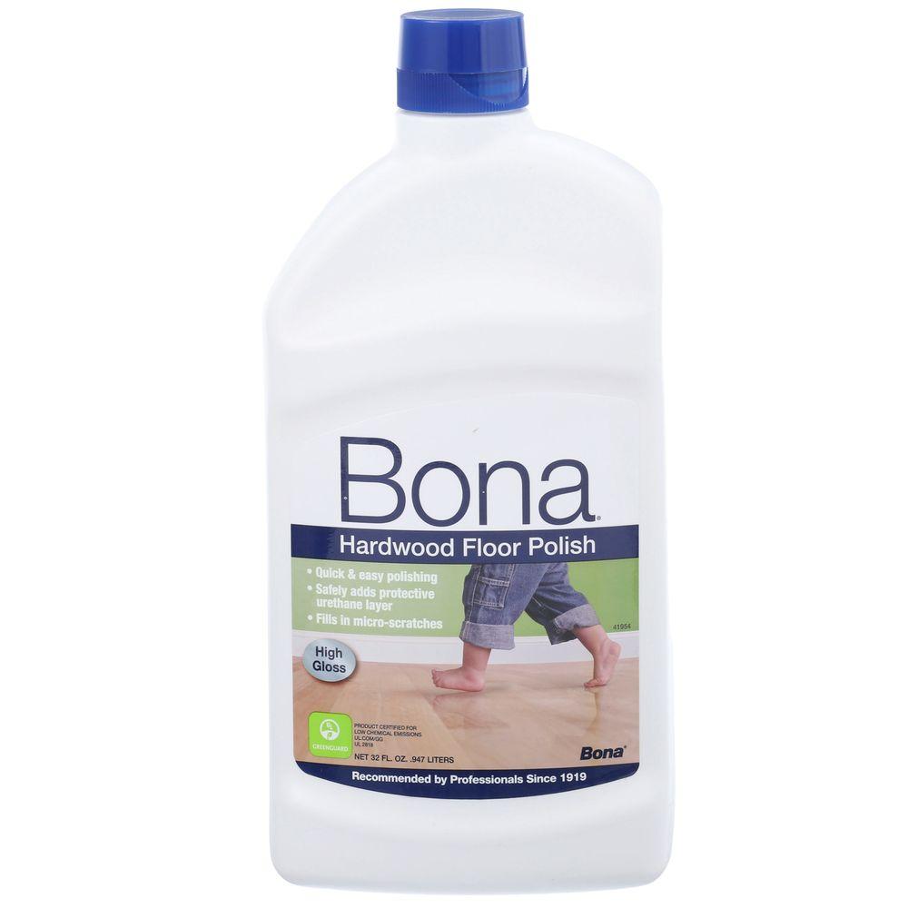 Bona 32 oz. HighGloss Hardwood Floor PolishWP510051002 The Home Depot