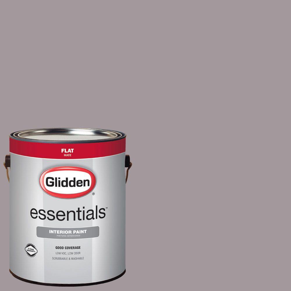 Glidden Essentials 1 Gal Hdgcn58 Warm Grey Flannel Flat Interior Paint