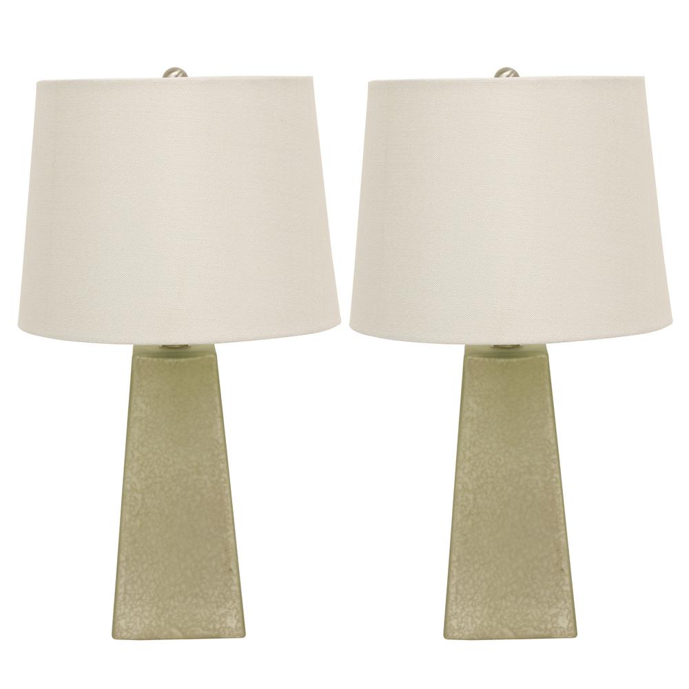 Decor Therapy Mercury Glass 20 75 In Morning Dew Beige Table Lamps Decor Therapy Mercury Glass 20 75 In Morning Dew Beige Table Lamps With Shade Set