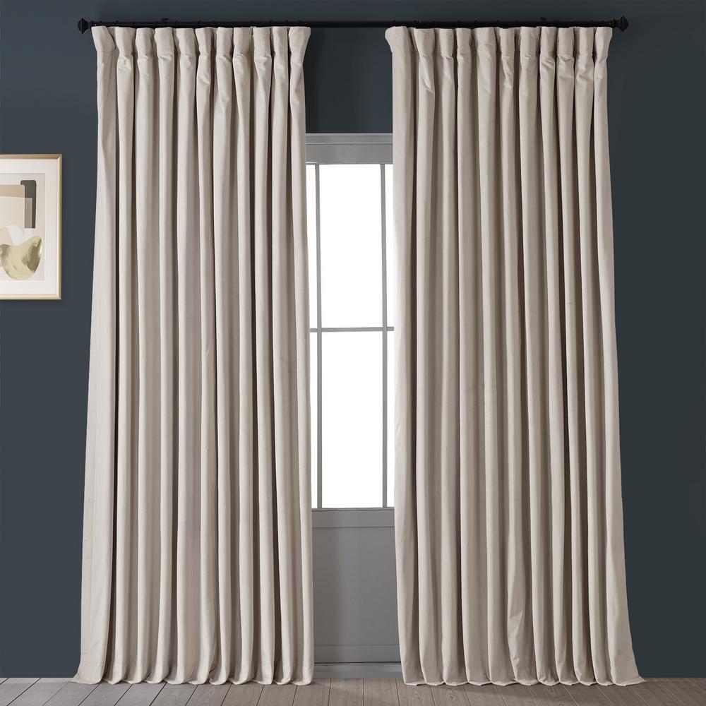Velvet Blackout Curtains Curtains The Home Depot