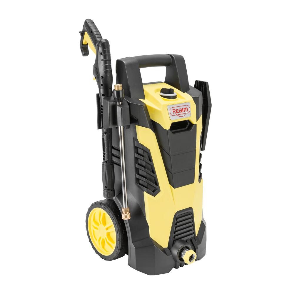 Realm BY02-BCMT, Electric Pressure Washer, 2100 PSI, 1.75 GPM, 14.5 Amp, Yellow... by Realm