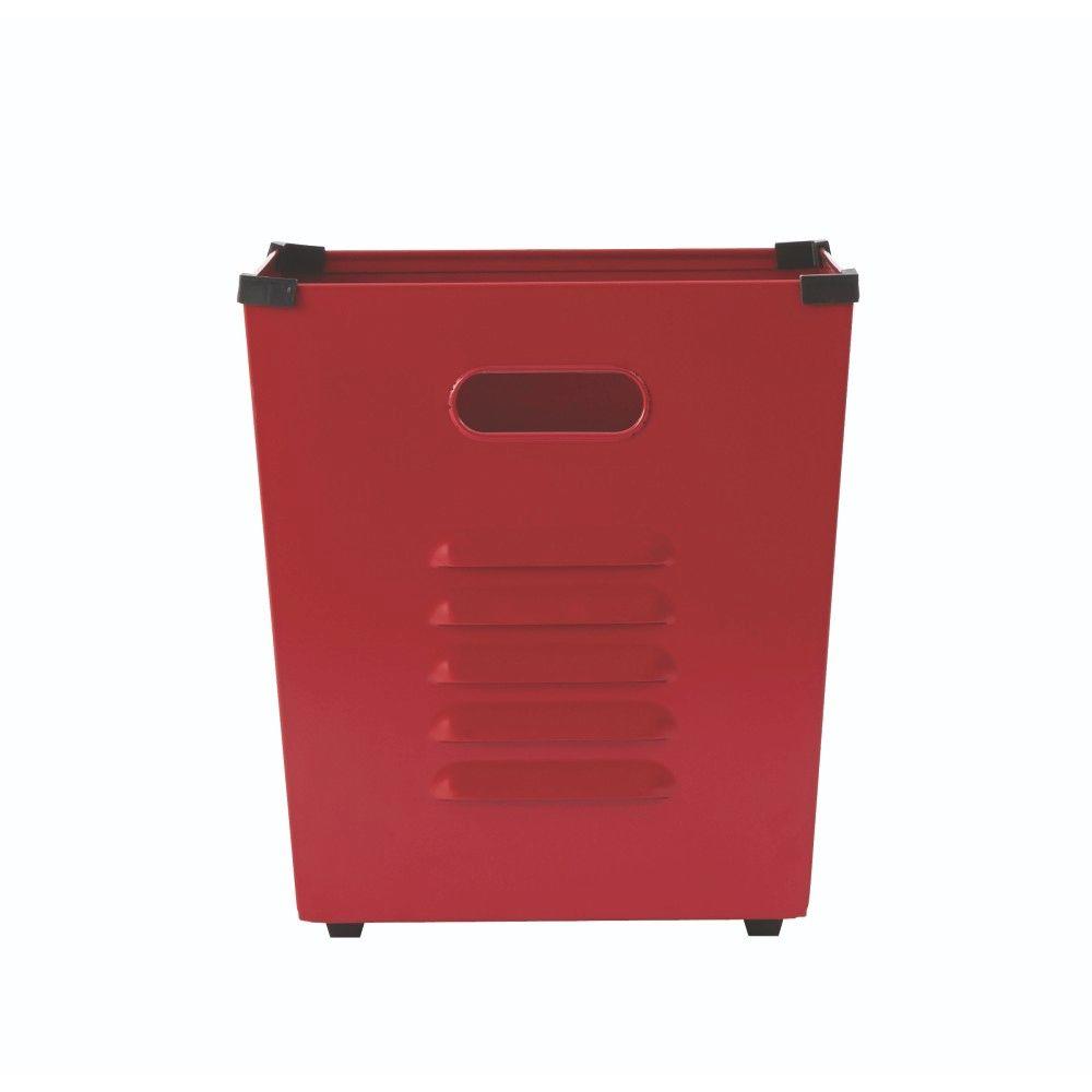 Home Decorators Collection Lachlan Red Metal Storage Bin (Set of 3