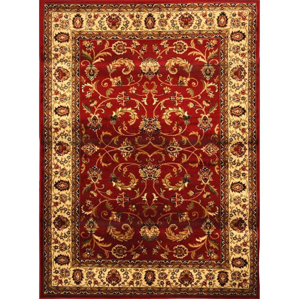 Home Dynamix Royalty Red Ivory 1 Ft 9 In X 7 2 Indoor Home Dynamix Royalty Red Ivory 1 Ft 9 In X 7 2 Indoor Area Rug 4 3208 215 The Depot