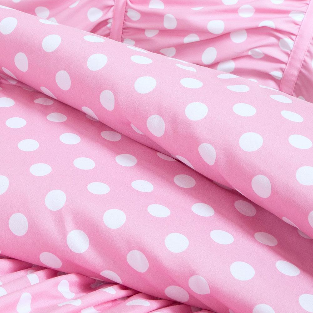 Mi Zone Penelope 4 Piece Pink Full Queen Comforter Set Mz10 302