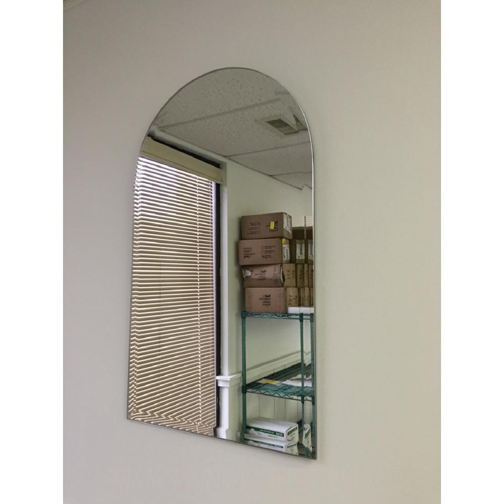 Fab Glasirror 18 In X 36 Arch Frameless Mirror 1 X 36 In Arch Frameless Mirror
