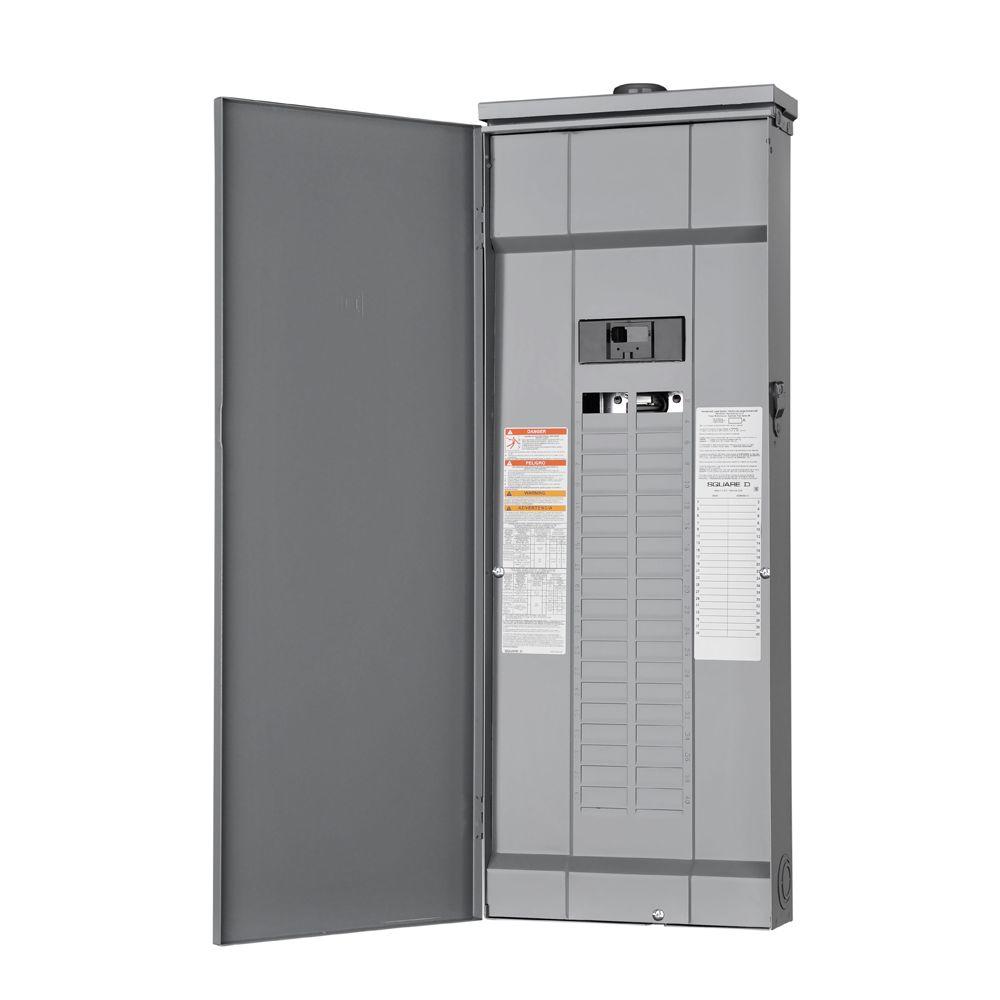 Square D Homeline 200 Amp 40-Space 80-Circuit Outdoor Main Breaker Plug