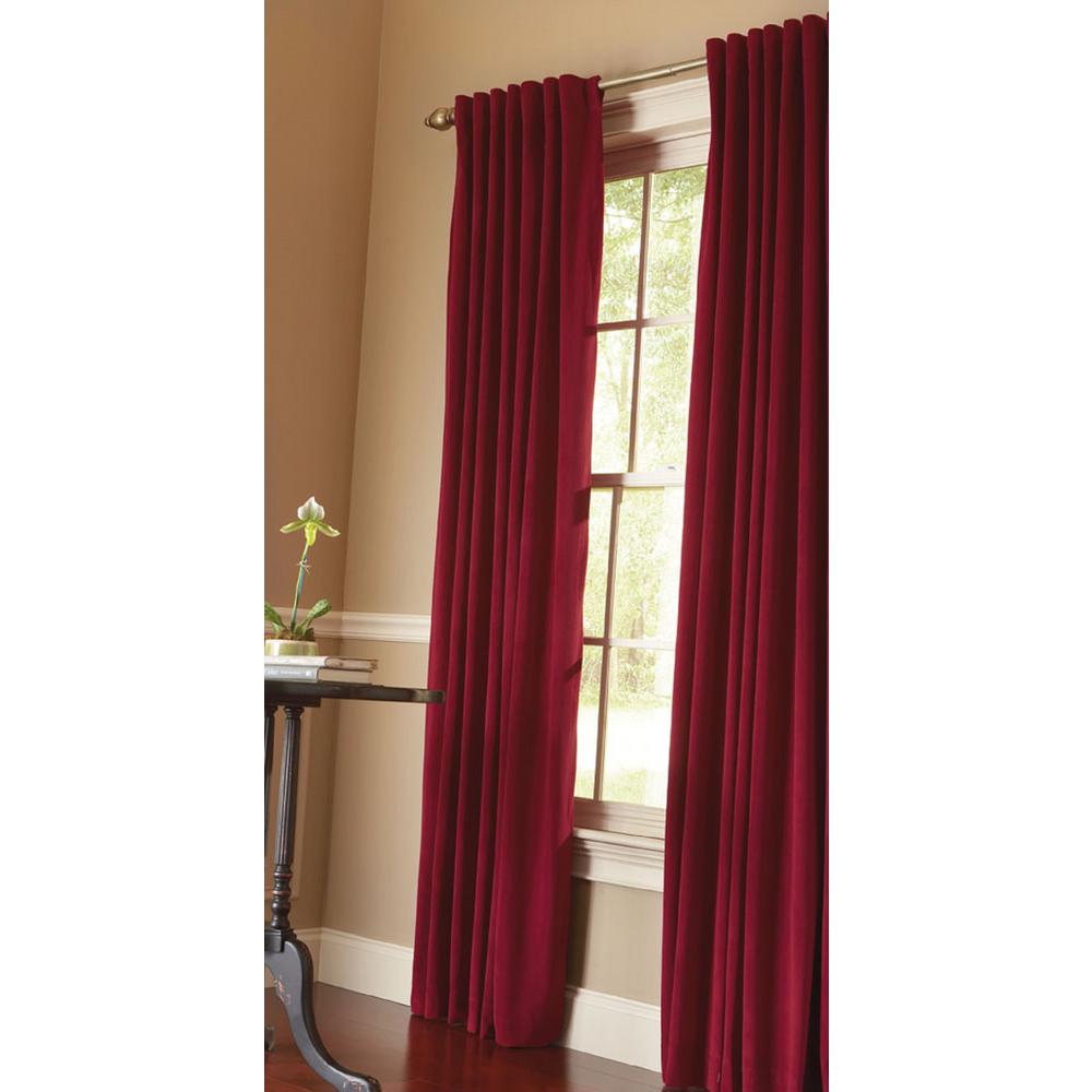 Cranberry Curtains Drapes Window Treatments The Home Depot