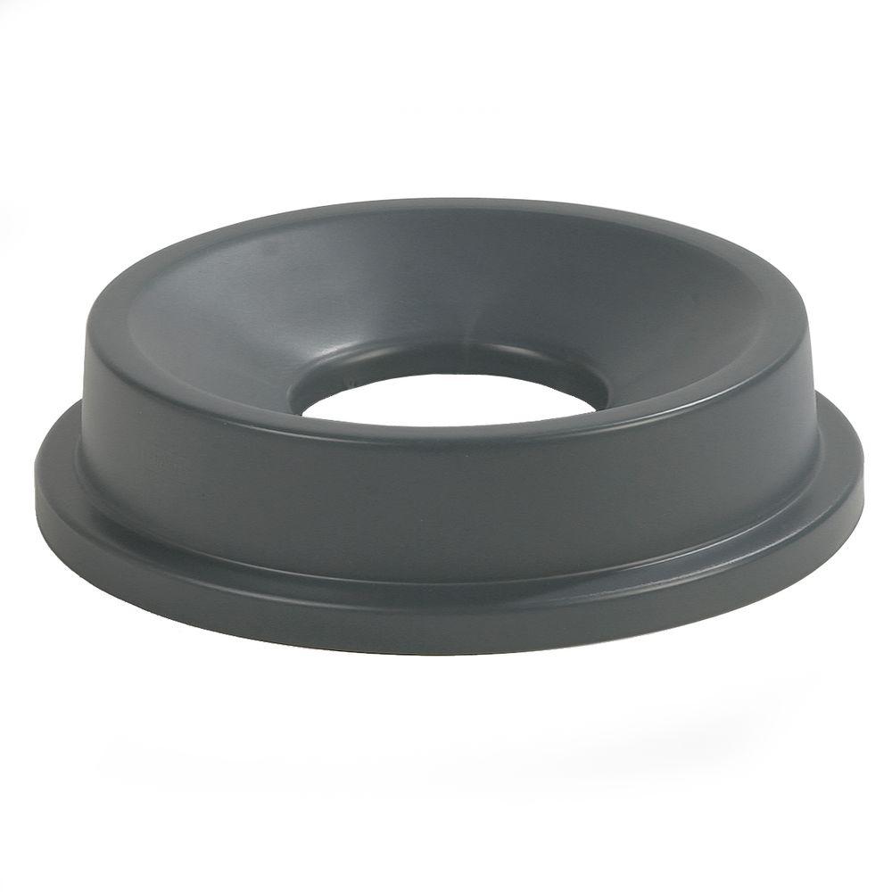 Carlisle Centurian 22 Gal. Gray Round Trash Can Funnel Top Lid (4-Pack) by Carlisle