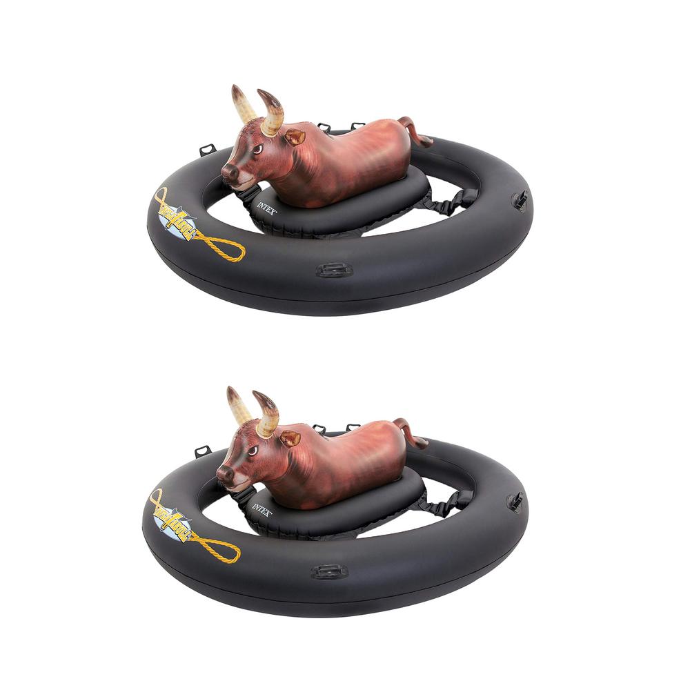 intex bull riding float
