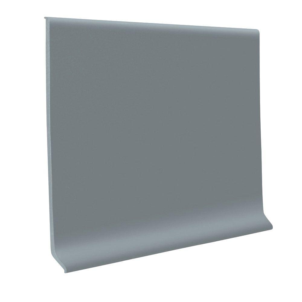 Wall Base Vinyl Flooring Resilient The Home Depot Steel Gray 4