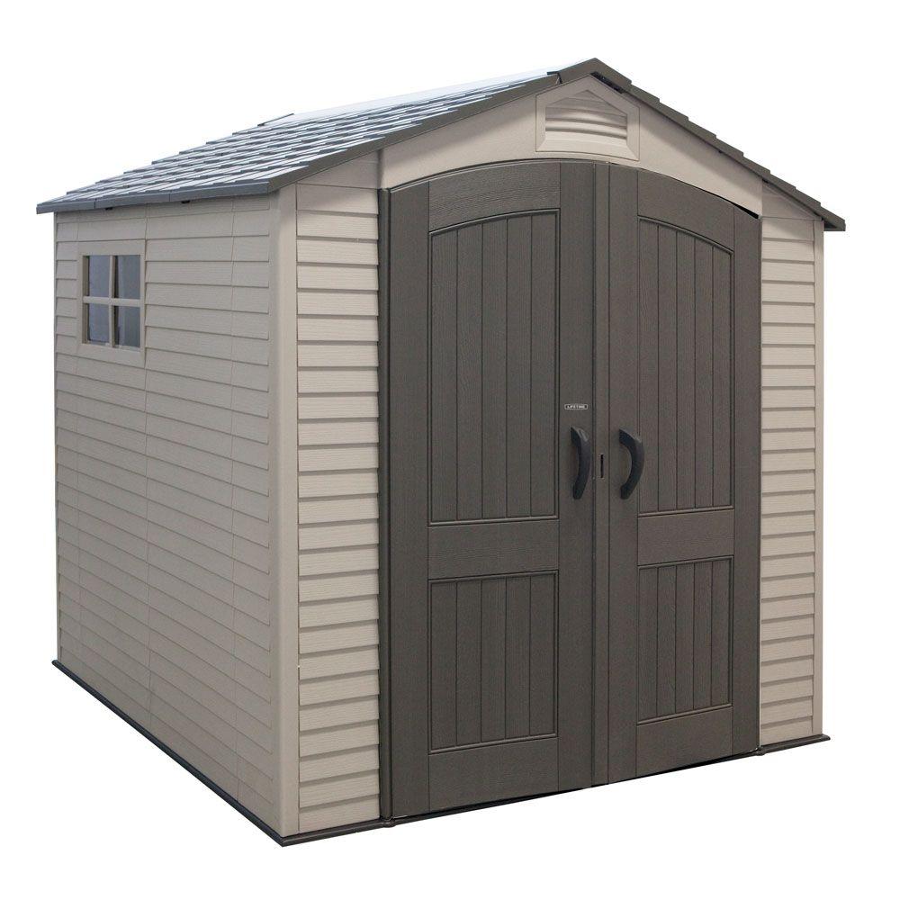 lifetime 7 ft. x 7 ft. outdoor storage shed-60042 - the