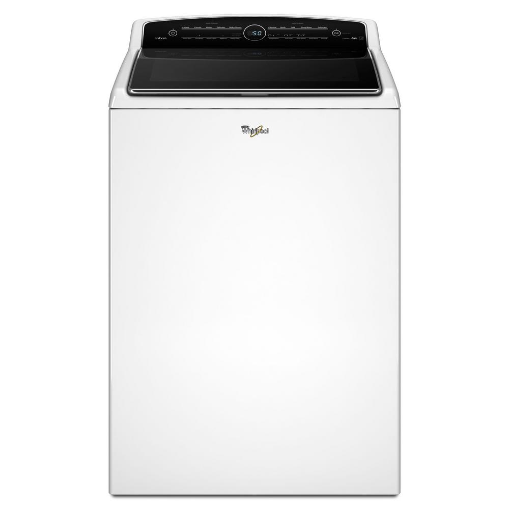 Whirlpool 5.3 Cu. Ft. High-Efficiency White Top Load Washing Machine ...