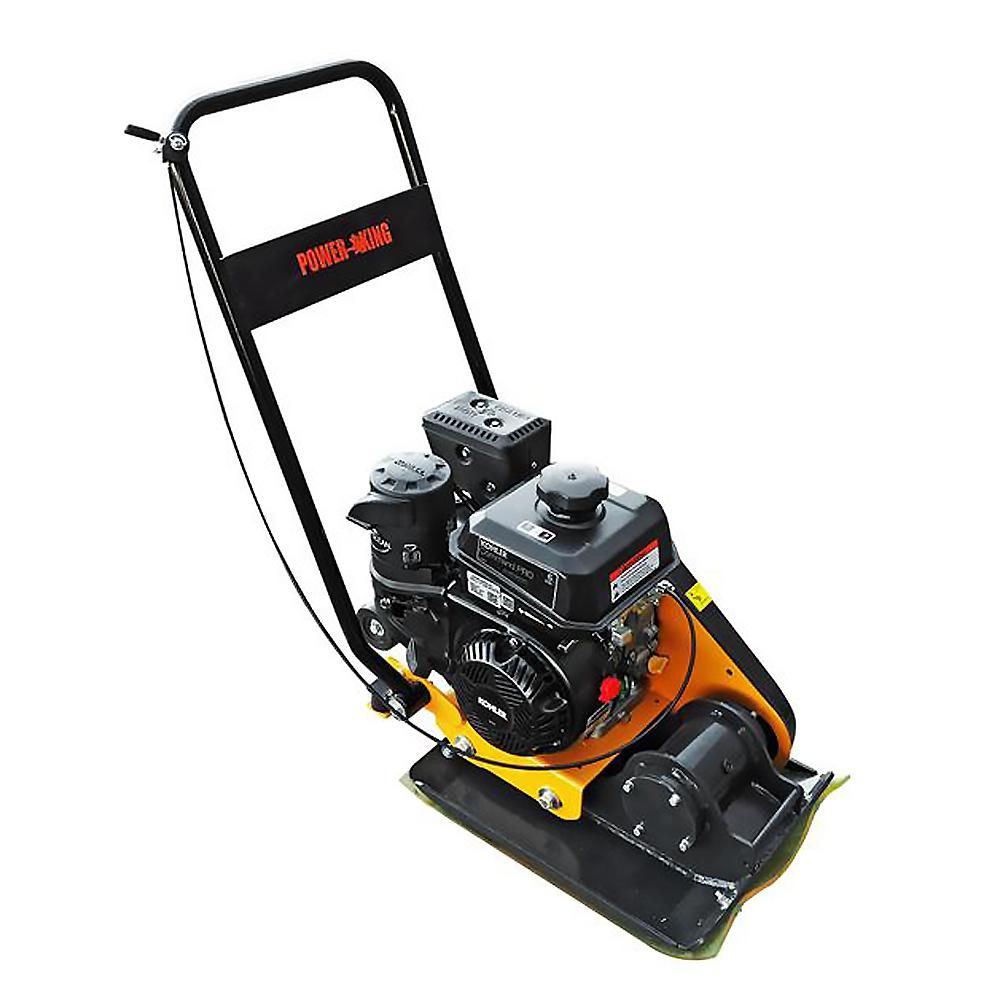Power King 24.5 in. x 16.5 in. 6 HP Plate Compactor with Rubber Pad and