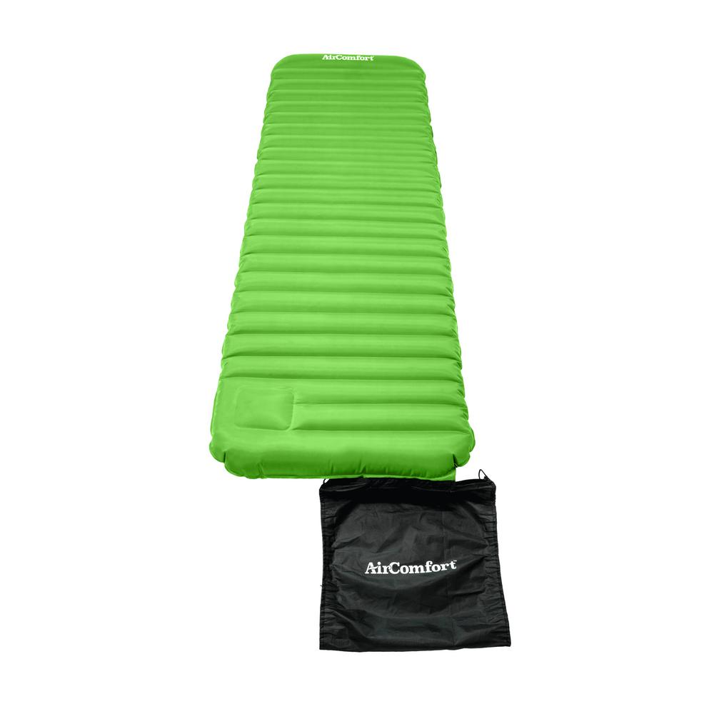 Roll Go Inflatable Sleeping Pad Large Lime