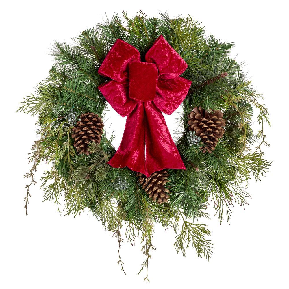 Home Accents Holiday Christmas Wreaths Christmas Greenery The