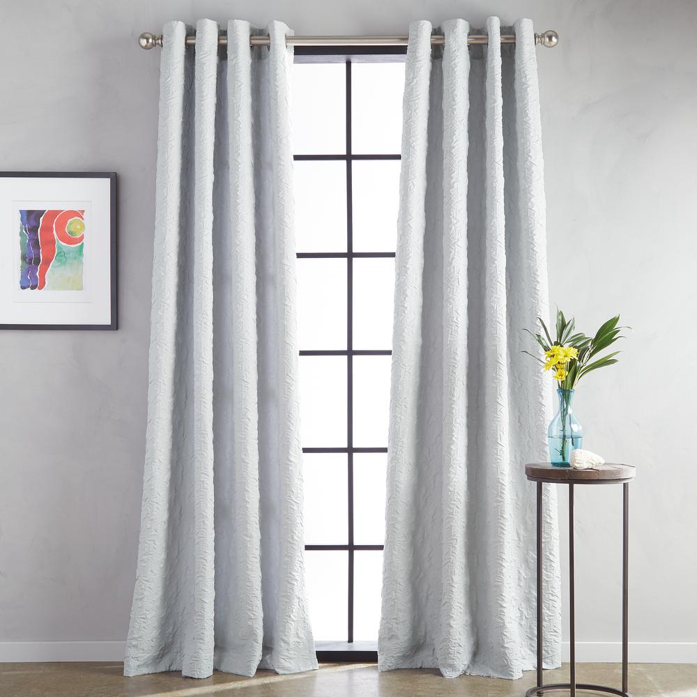 Curtains D Window Treatments The Home Depot Calista Grommet 52 In W X 63 Window Panel L