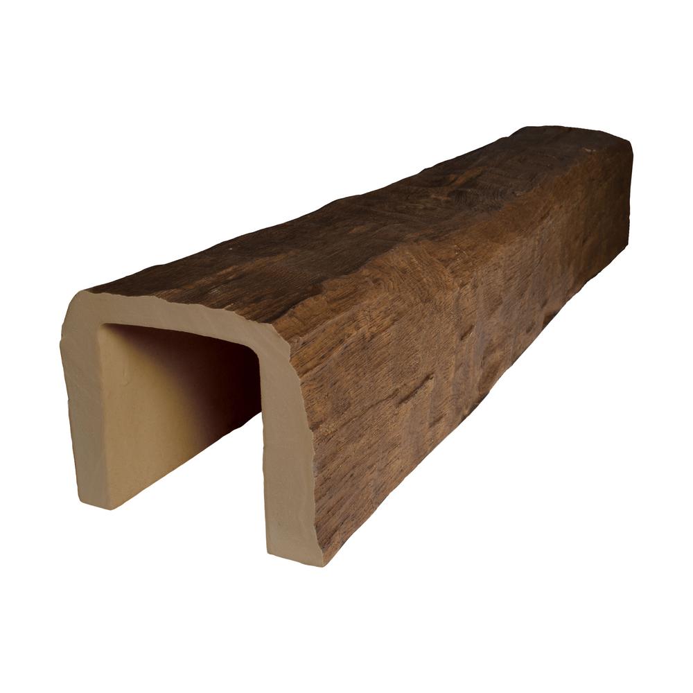 Faux Wood Beams Mouldings Moulding Millwork The Home Depot 7 1 2 In X 6 5 8