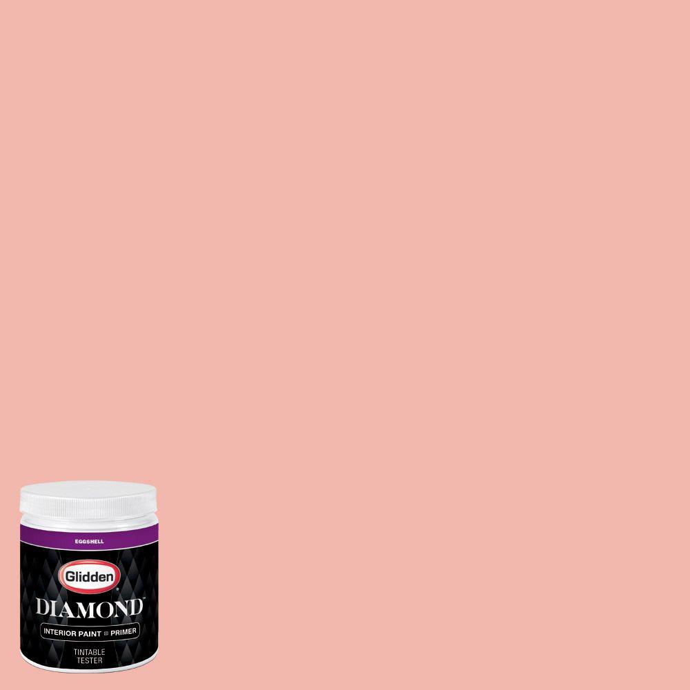 Glidden Diamond 8 oz. HDGR61 Coral Flower Eggshell Interior Paint with