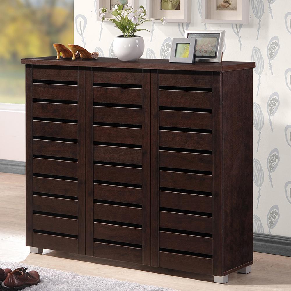 Baxton Studio Adalwin Dark Brown Storage Cabinet 28862 6517 Hd The Baxton Studio Adalwin Dark Brown Storage Cabinet 28862 6517 Hd The Home Depot