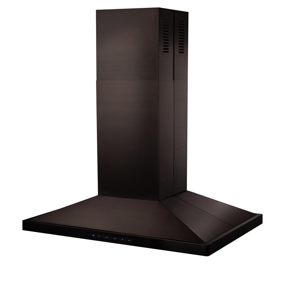 ZLINE Kitchen and Bath ZLINE 30 in. Island Mount Range Hood in Black
