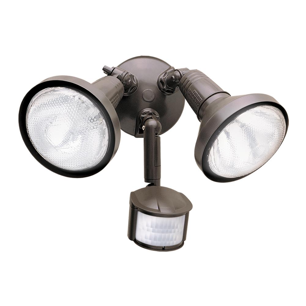Led Flood Lights Outdoor Security Lighting The Home Depot 180 Degree Bronze Twin Head Motion Activated Outdoor Flood Light