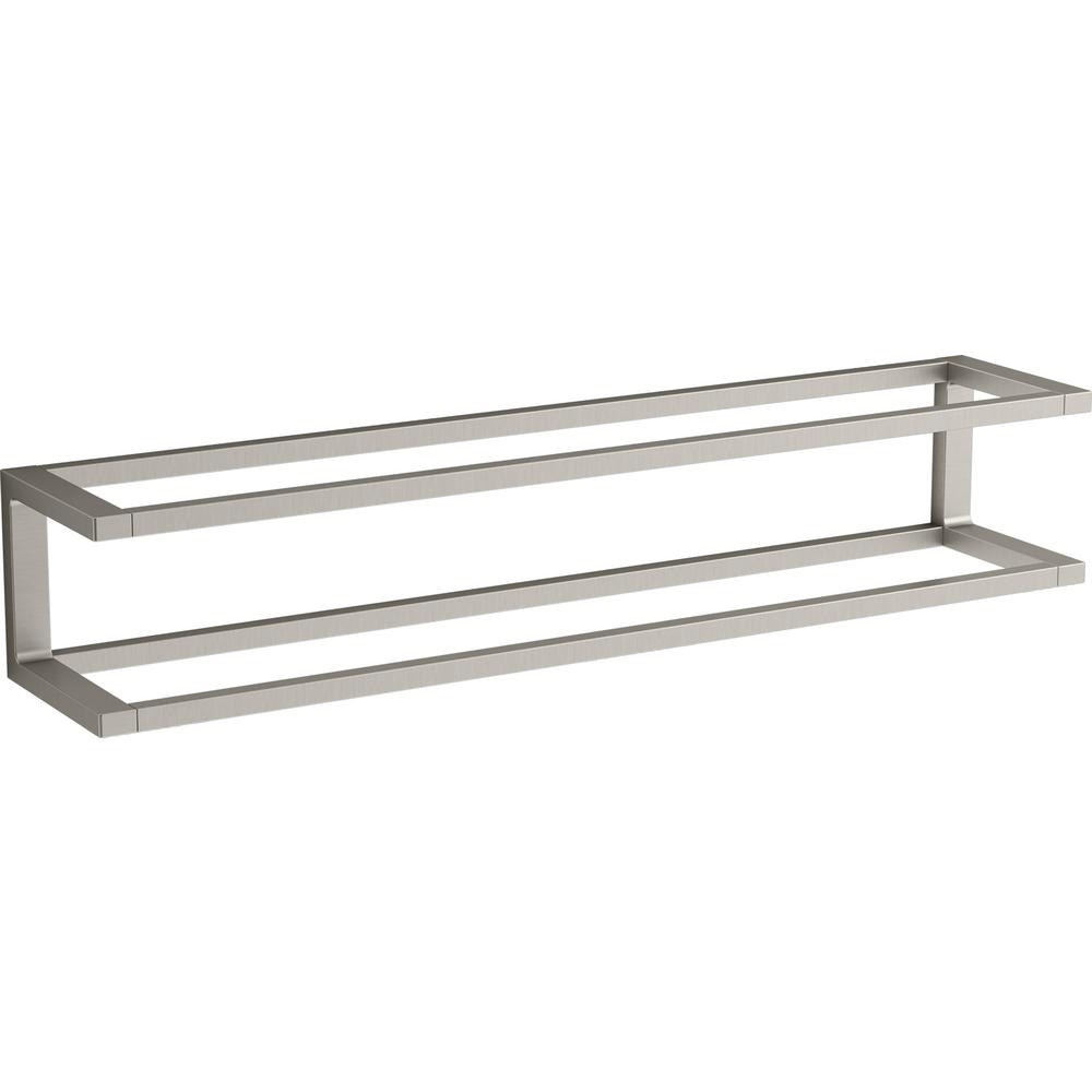 KOHLER Draft 24 in. Towel Bar Frame in Vibrant Brushed Nickel-K-27352