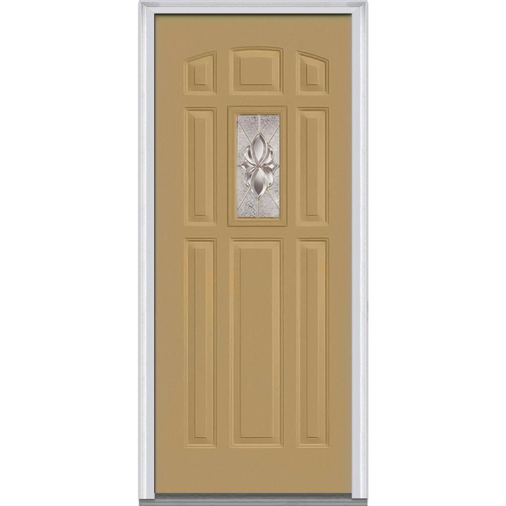 MMI Door 36 In. X 80 In. Heirloom Master Right-Hand Center Lite 8-Panel ...