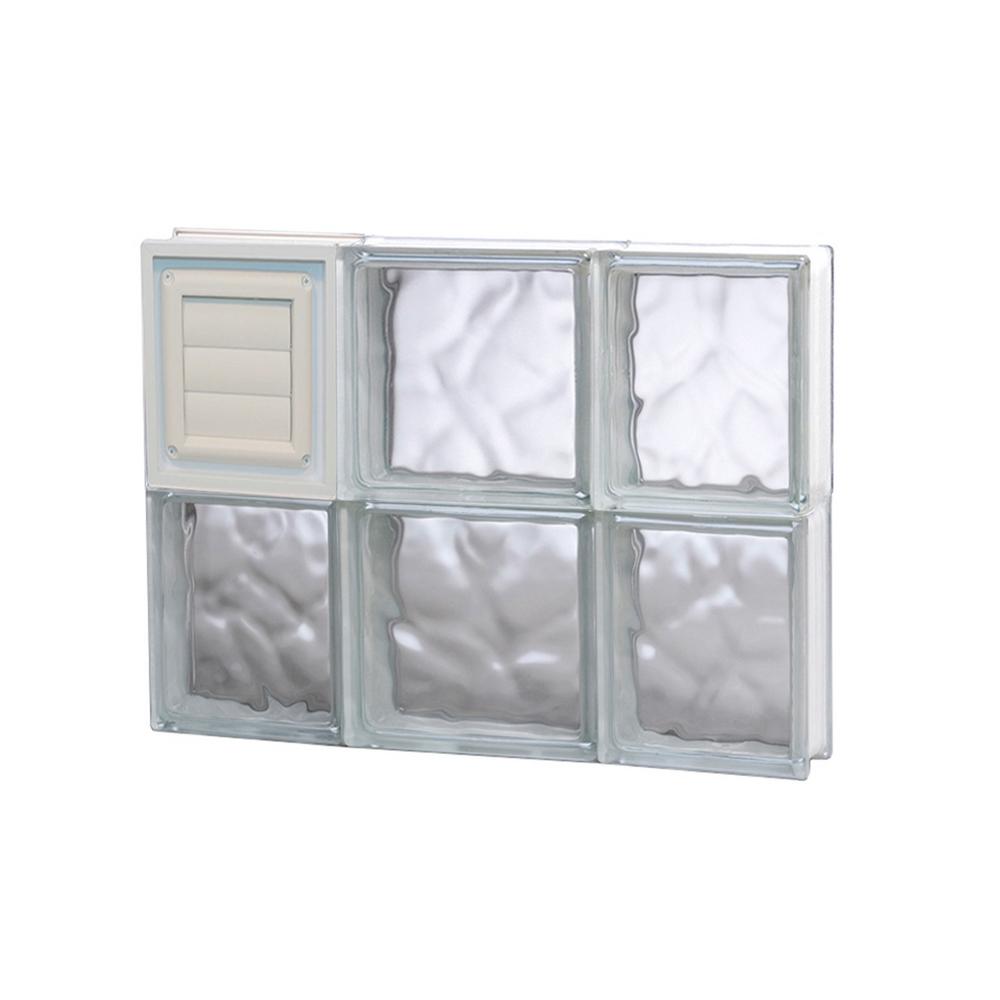 Clearly Secure 19.25 in. x 15.5 in. x 3.125 in. Frameless Wave Pattern ...