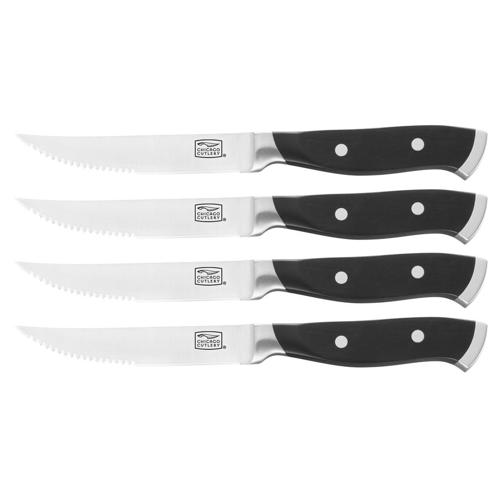 Chicago Cutlery Armitage 4 5 In Steak Knife 4 Pack 1132352 The Home Depot