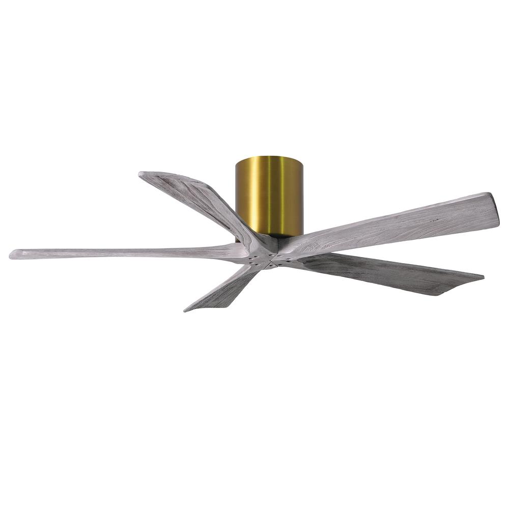 Atlas Irene 52 In Indoor Outdoor Brushed Brass Ceiling Fan With Remote Control And Wall Control