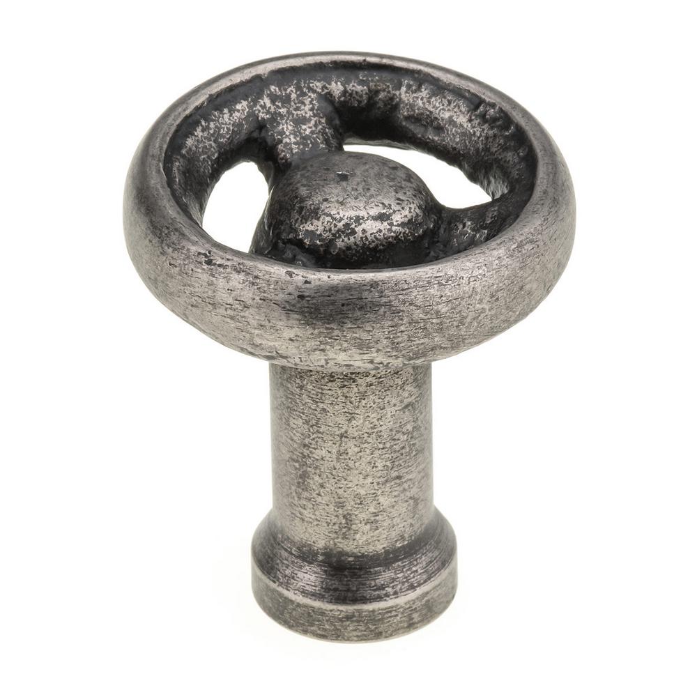 Richelieu Hardware 1 9 16 In 40 Mm Pewter Eclectic Forged Iron